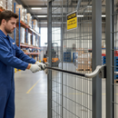 Dark Gray Professional Heavy Duty Aluminium Push Bar for Insert Locks - Easy Mounting for Emergency Exits