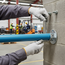 Dark Sea Green Premium Open Wall Flange for 33.7mm Tube - Pair, Ideal for End Termination and Hanging Systems