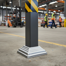 Dark Gray Premium Collar Cover Plate for 40 x 40mm Box Section - Durable and Reliable Component