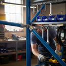 Black Premium 90° Corner Double Swivel Connector for 26.9mm Tube - Heavy Duty Assembly with 85° Travel