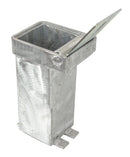 Dark Gray Heavy Duty Removable Parking & Security Post – Bright Yellow (790 mm Above Ground) with Ground Spigot & Padlock