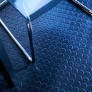 Dark Slate Gray Rubber Garage Flooring Dot Penny Pattern Linear Meter