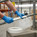 Dark Gray Premium 40mm x 8mm Plastic Handrail Capping White 25m Coil - Scratch and Stain Resistant