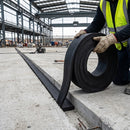 Gray 12mm Thick Solid SBR Rubber Strip Roll – Heavy Duty Black Rubber for Sealing, Gaskets, Cushioning & Industrial Applications (5m Length)