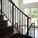 Black Premium 12mm Square Plain Bar Picket Single Basket 1000mm - Durable and Reliable Construction