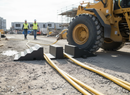 White Smoke Premium Heavy Duty 2 Channel Hose and Cable Ramp for Roadway Safety - 980 x 290 x 135 mm, 44 Ton Load Capacity