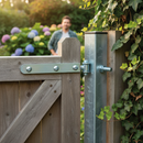 Dim Gray Premium Adjustable Gate Hinge with Nut M16 for Heavy Duty Applications, Maximum Weight Limit 300kg