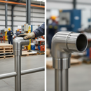 Dark Gray Premium 90 Degree Elbow Fitting for 48.3mm x 2.6mm Tube - High-Performance Design for Reliable Connections