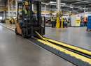 Dark Gray Premium 5-Channel Hose and Cable Protection Ramp with Lid - Heavy Duty, 960 x 590 x 80 mm Dimensions, 12 Tonnes Load Capacity