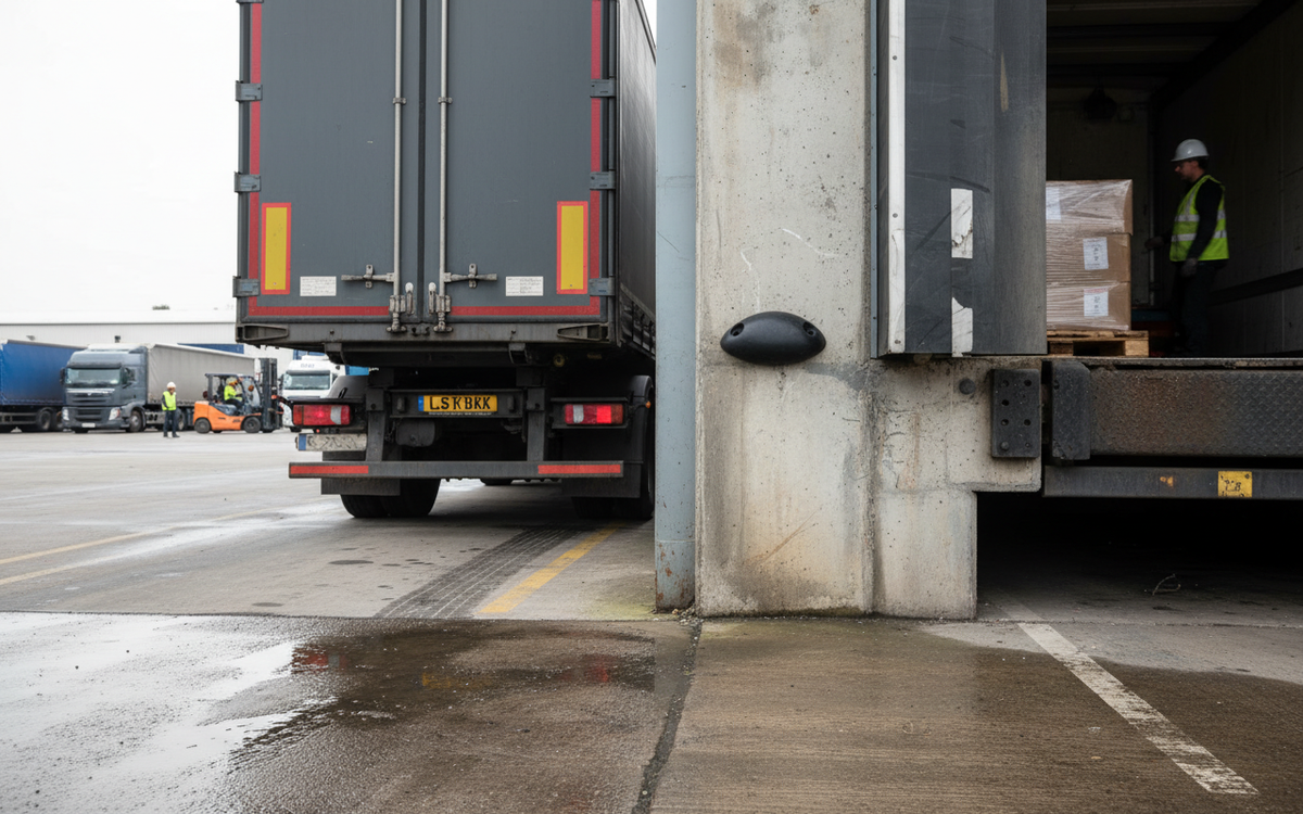 Premium Heavy Duty Rubber HGV Bumper for Trucks and Vans - 65 x 33 x 2 ...