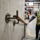 Dark Gray Professional Heavy Duty Mild Steel Handrail Bracket with 75mm Projection and 12mm Diameter Rod for Durable Handrail Construction