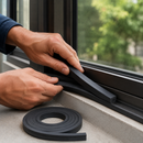 6mm Thick Solid SBR Rubber Strip Roll – Heavy-Duty Black Rubber for Sealing, Gaskets, Cushioning and Vibration Control