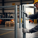 Dark Slate Gray Premium Pre Welded Sprung Gate Hinge Set for 42.4mm Tube - 1060mm Length - High-Quality Professional Grade for Industrial and Commercial Applications