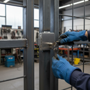 Dark Slate Gray Professional Weld In Dead Lock for 25 x 25mm Box Section with Double Throw Mechanism and Euro Cylinder