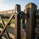 Black Premium Forged Gate Crook Plain Bar 30 x 8mm for Strong and Durable Applications