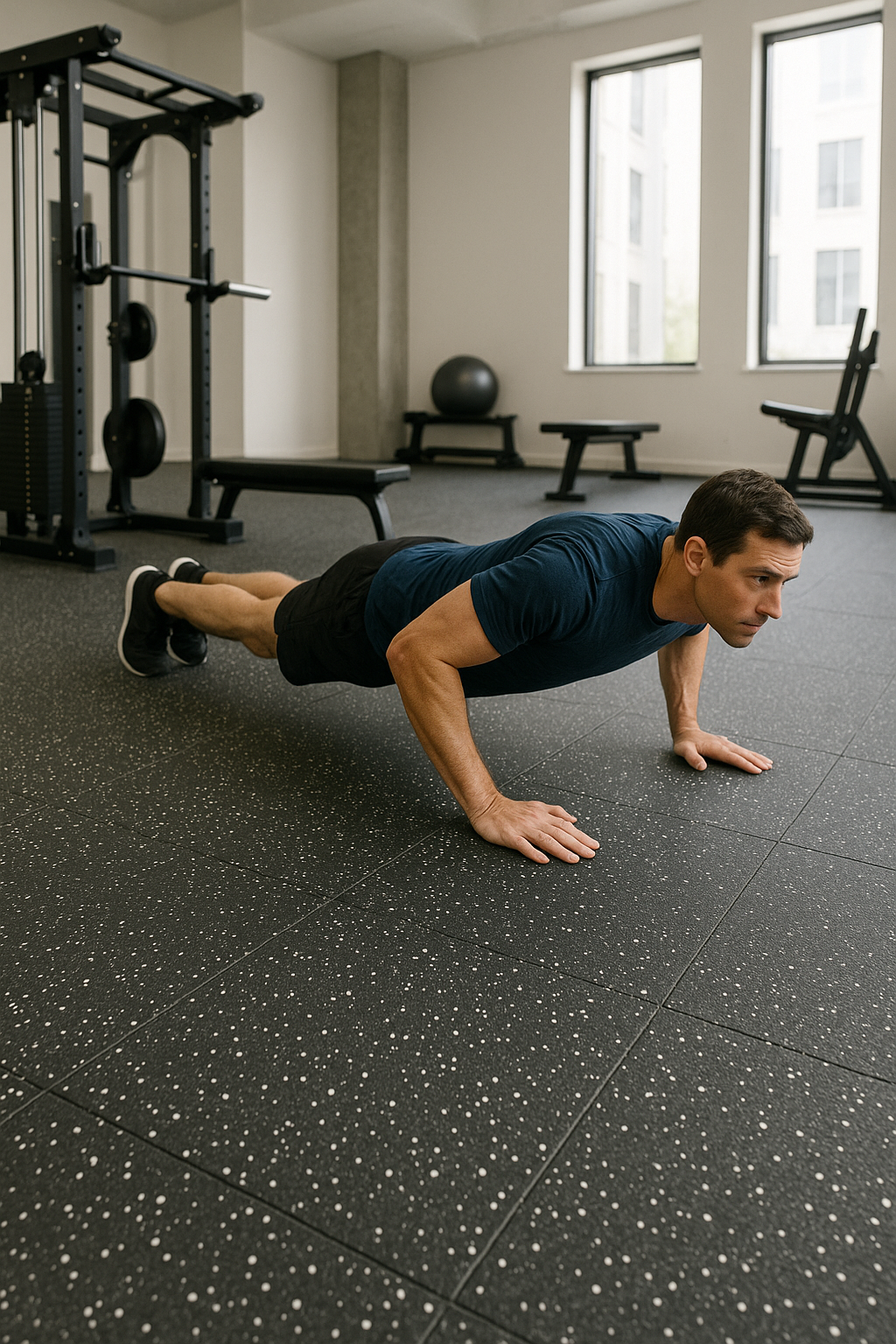 Dark Slate Gray Commercial Gym Rubber Matting for Fitness Facilities