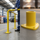 Dark Sea Green Premium GRP Handrail Fitting Triangular Base Flange for Secure Wall Fixing and Stair Base Support