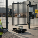 Dark Slate Gray Premium 24V Underground Gate Automation Kit with Motors, Control Unit and Safety Features