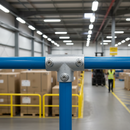 Dark Gray Premium Long Tee Key Clamp for 60.3mm Tube - 90° Connection for Guardrails - High-Quality Professional Grade for Industrial and Commercial Applicat...