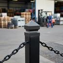 Dark Gray Premium Shaped Box Cap for 100mm Box Section - Flush Finish and Cast Construction