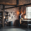 Black Premium Round Profile Support with Versatile Applications for Rustic Designs - High-Quality Professional Grade for Industrial and Commercial Applic...