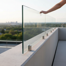 White Smoke Premium 316 Glass Stand Off 30mm Deep for Glass Thickness 8-16mm - High-Quality Professional Grade for Industrial and Commercial Applications