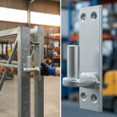 White Smoke Premium Heavy Duty Zinc Plated Hinge Plate 135mm x 40mm with 16mm Thickness for Industrial Applications