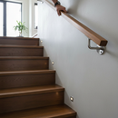 Dark Gray Premium 316 Stainless Steel Handrail Bracket with 78mm Projection for Flat Surfaces - Durable and Weather-Resistant