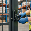 Dark Slate Gray Premium Trigger Release Code Lock for Flat Bar Gates 10-30mm - Anti-Climb Design with Adjustable Latch