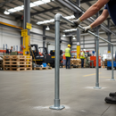 Dark Sea Green Premium Key Clamp Mid Post for 48.3mm Diameter Tube - Pre-Assembled 1100mm Height Without Mid Rail