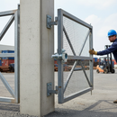 Gray Professional Adjustable Wrap Around Hinge with Jointed Plates M24 for 35mm Pin - Maximum Weight Limit 700kg