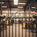 Dark Slate Gray Premium Ornate Gate Top 290mm x 1100mm with 20x6mm Flat Bar for Durable Construction