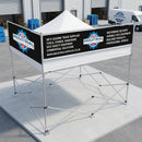 Light Gray 3m Sky Banner Frame & Clamps Only – Gazebo Advertising Frame for 360° Visibility | Event & Trade Show Display