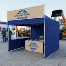 Dark Gray 3m Sky Banner Frame & Clamps Only – Gazebo Advertising Frame for 360° Visibility | Event & Trade Show Display