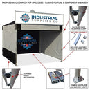 White Smoke 3m Sky Banner Frame & Clamps Only – Gazebo Advertising Frame for 360° Visibility | Event & Trade Show Display