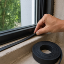 2mm Thick Solid SBR Rubber Strip Roll – Heavy Duty Black Rubber Seal for Industrial Use – 5m Length