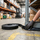 Gray 10mm Thick Solid SBR Rubber Strip Roll – Heavy-Duty Black Rubber for Sealing, Gaskets, Cushioning and Vibration Reduction