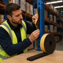 8mm Thick Self-Adhesive EPDM Sponge Rubber Strip Black Closed Cell Foam Seal Weatherproof Insulation Tape