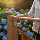 Saddle Brown Premium Adjustable Handrail Bracket for 42.4mm Tube - Galvanised Finish for Durability and Stability