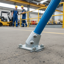 Dark Sea Green Premium Angle Base Fixing 11-29° for 42.4mm Tube - Ideal for Light Loads - High-Quality Professional Grade for Industrial and Commercial Applications