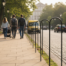 Tan Premium 12mm Diameter Hoop Top Fence 1000mm High with 100mm Gaps for Secure Boundary Marking