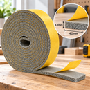 Expanded Grey Silicone Self-Adhesive Rubber Strip – High Temperature Sponge Seal