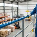 Gray Premium 50mm x 8mm Plastic Handrail Capping in Blue - 25m Coil for Stylish and Durable Staircase Finishes