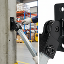 White Smoke Premium Swivel Fixing for 25mm Square Tubes - Rotational Component for Dynamic Structures
