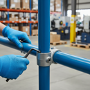 Gray Premium Heavy Duty 90° Offset Crossover Joint for 42.4mm Tube - Reduces Cutting on Horizontal Rails