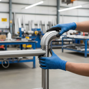 Gray Premium 304 Radiused 90 Degree Elbow for 48.3mm x 2.6mm Tube - Durable and High-Performance Fitting