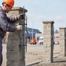 Light Gray Premium Heavy Duty Panel 200 x 900mm with 12mm Diameter Round Bar for Robust Applications