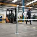 Dark Sea Green Premium Pre-Assembled End Post for 42.4mm Tube - Height 1100mm with Mid Rail at 550mm