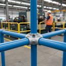 Dark Sea Green Premium 4 Way Centre Socket Cross and Upright Key Clamp for 42.4mm Tube Structures