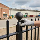 Black Professional Railhead 69mm x 40mm x 16mm - Heavy Duty Steel Construction for Robust Applications
